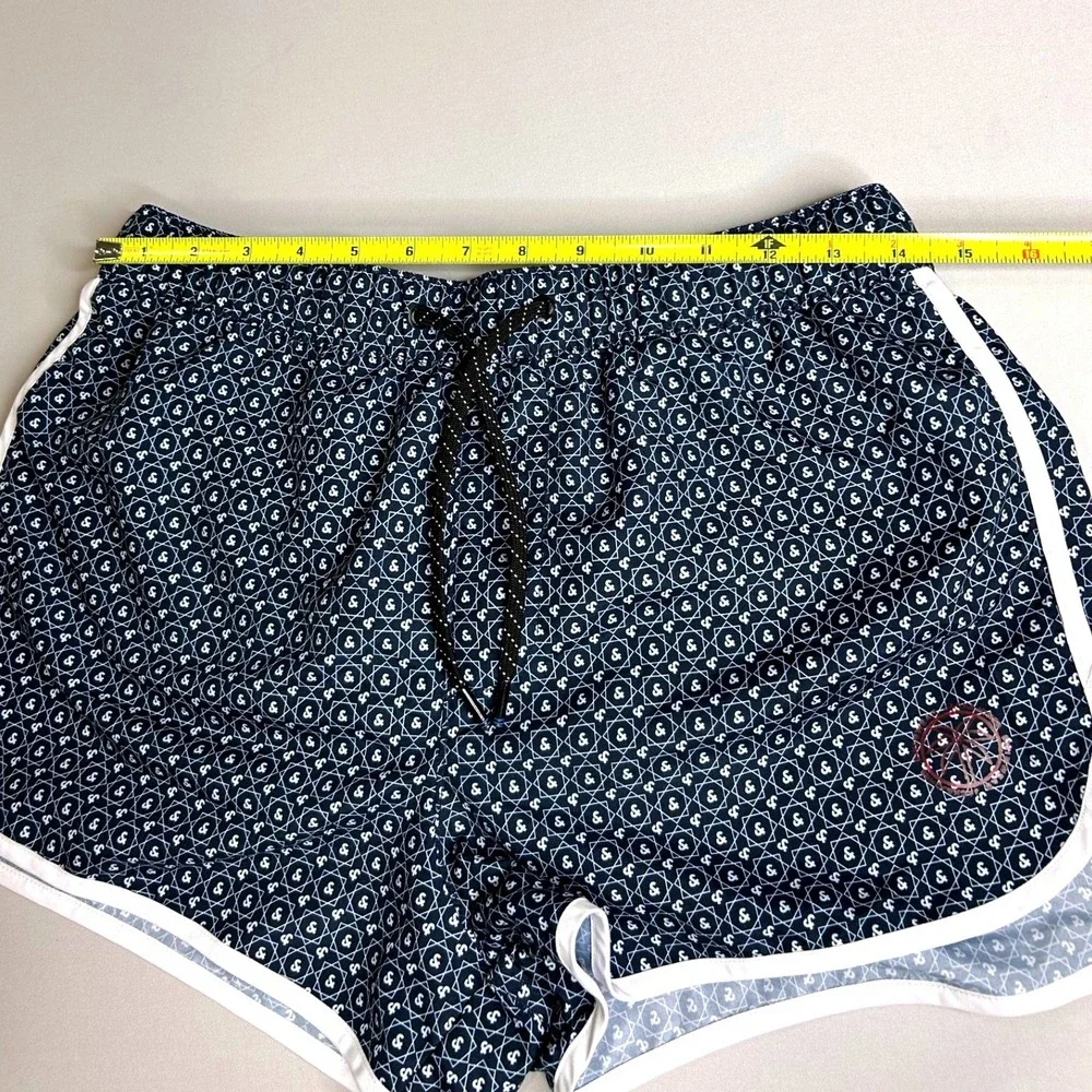 Jack & Jones Monogram Swim Shorts Bundle Navy Green 2 Pairs JPSTCUBA Small
